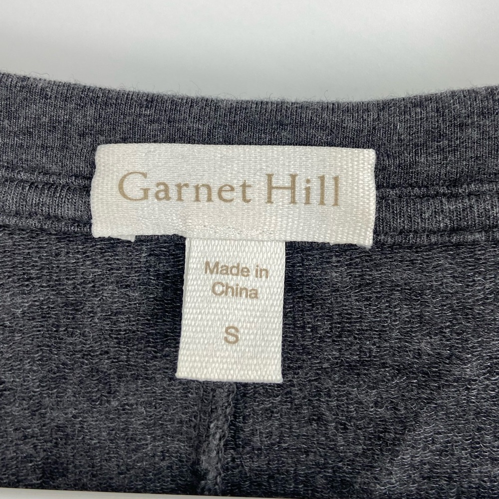 Garnet Hill Pop-Over Knit Tunic Heather Grey small - Picture 4 of 7